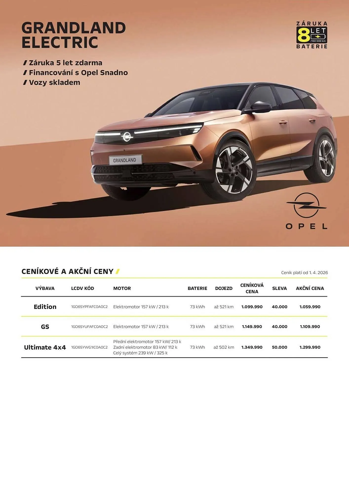Opel leták - 3. dubna 30. června 2026 - Page 1