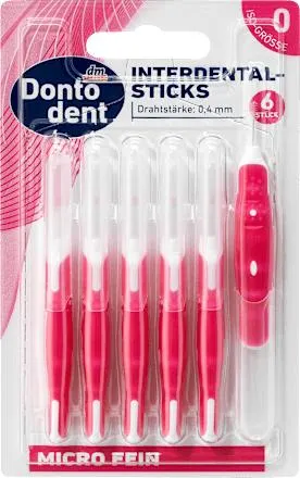 mezizubní kartáček micro jemný vel. 0, 6 ks