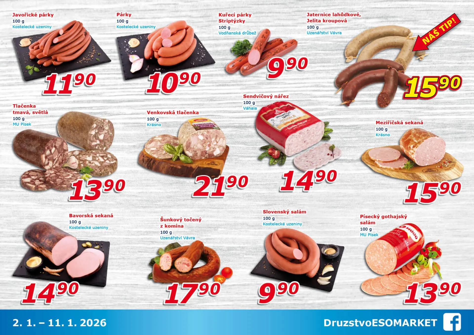 ESO MARKET leták - 2. ledna 11. ledna 2026 - Page 3