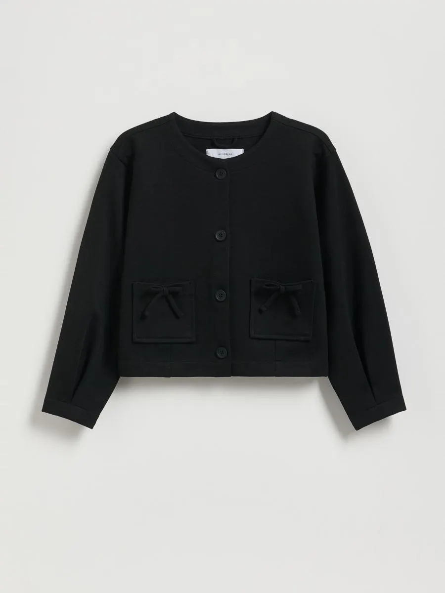 Krátká viskózová bunda