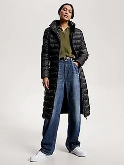 Global Stripe Recycled Maxi Padded Coat