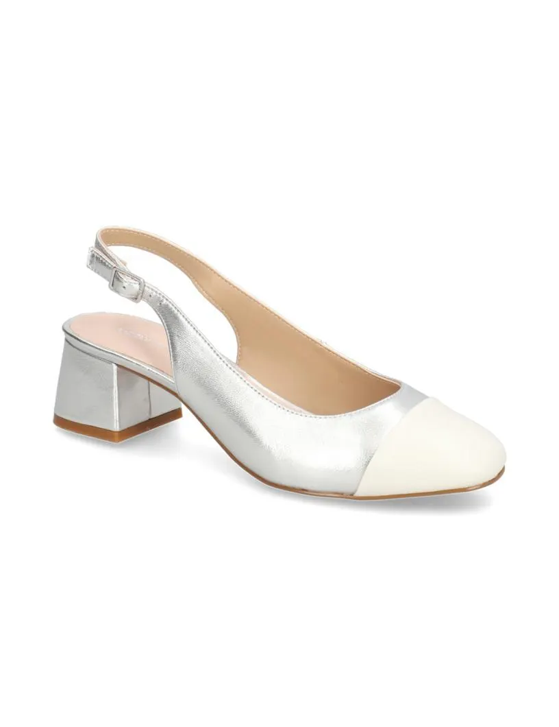 Glattleder Slingpumps