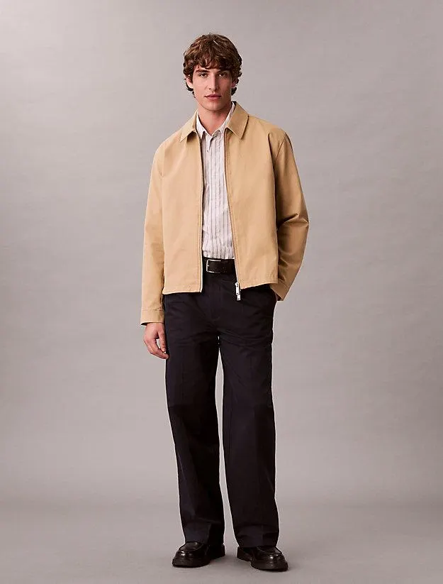 Cotton Dobby Blouson Jacket