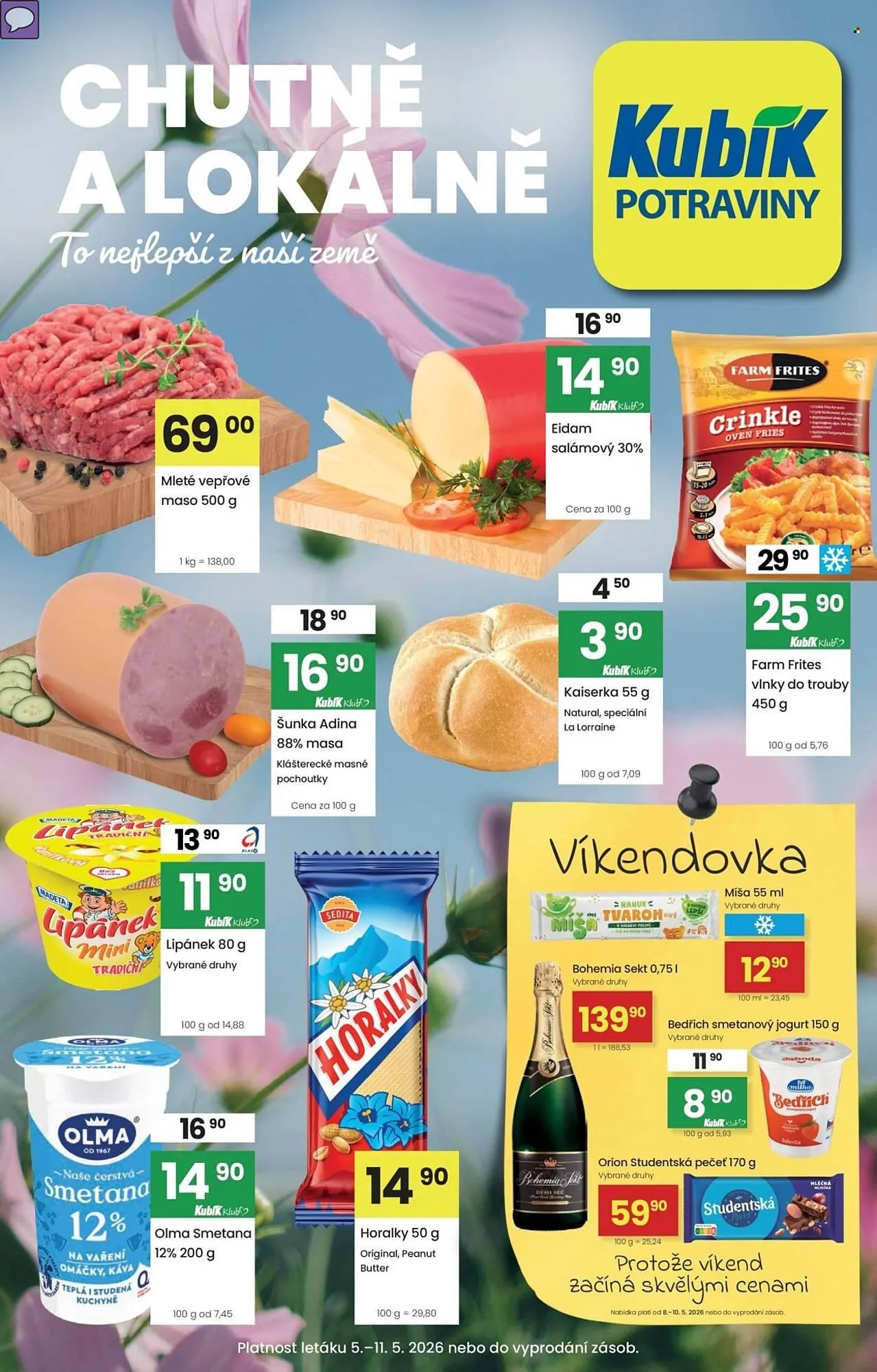 Kubík potraviny leták - 5. května 11. května 2026 - Page 1