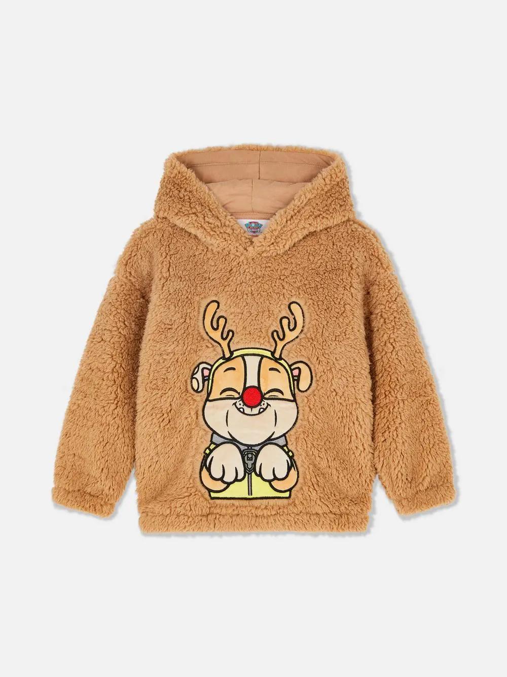 1,5–7 let | Vánoční flísová mikina s kapucí PAW Patrol Rubble