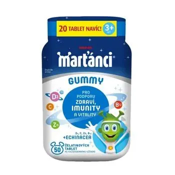 Marťánci Gummy Echinacea 50+20 ks
