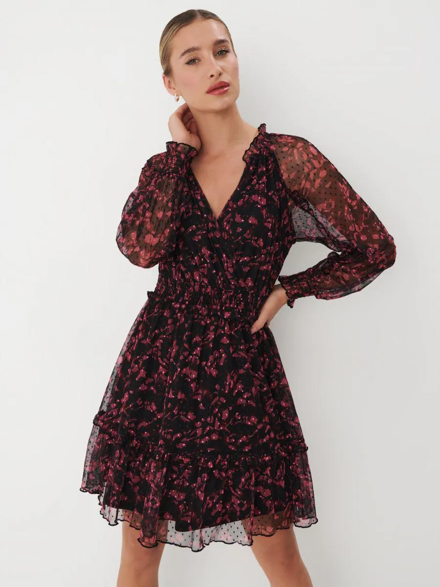 Vzorované mini šaty