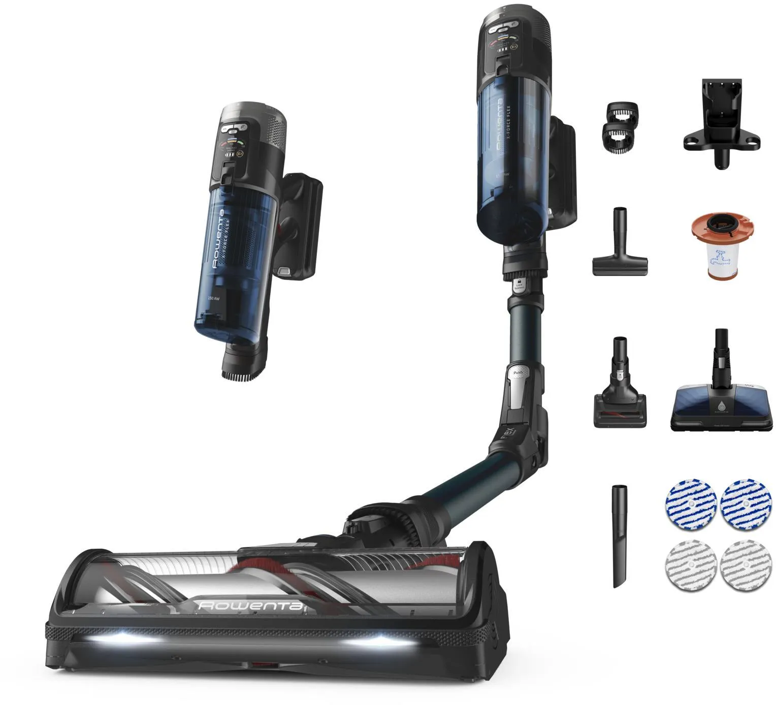 Rowenta RH9AD1WO X-Force Flex 13.60 Auto Animal Aerospin Aqua 150 AW