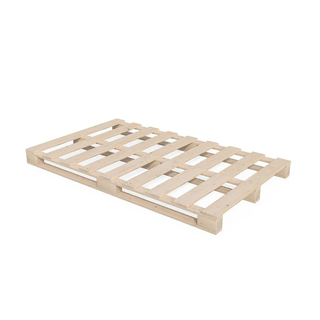 Vitalispa Postel z palet , 140x200 cm, Přírodní dřevo