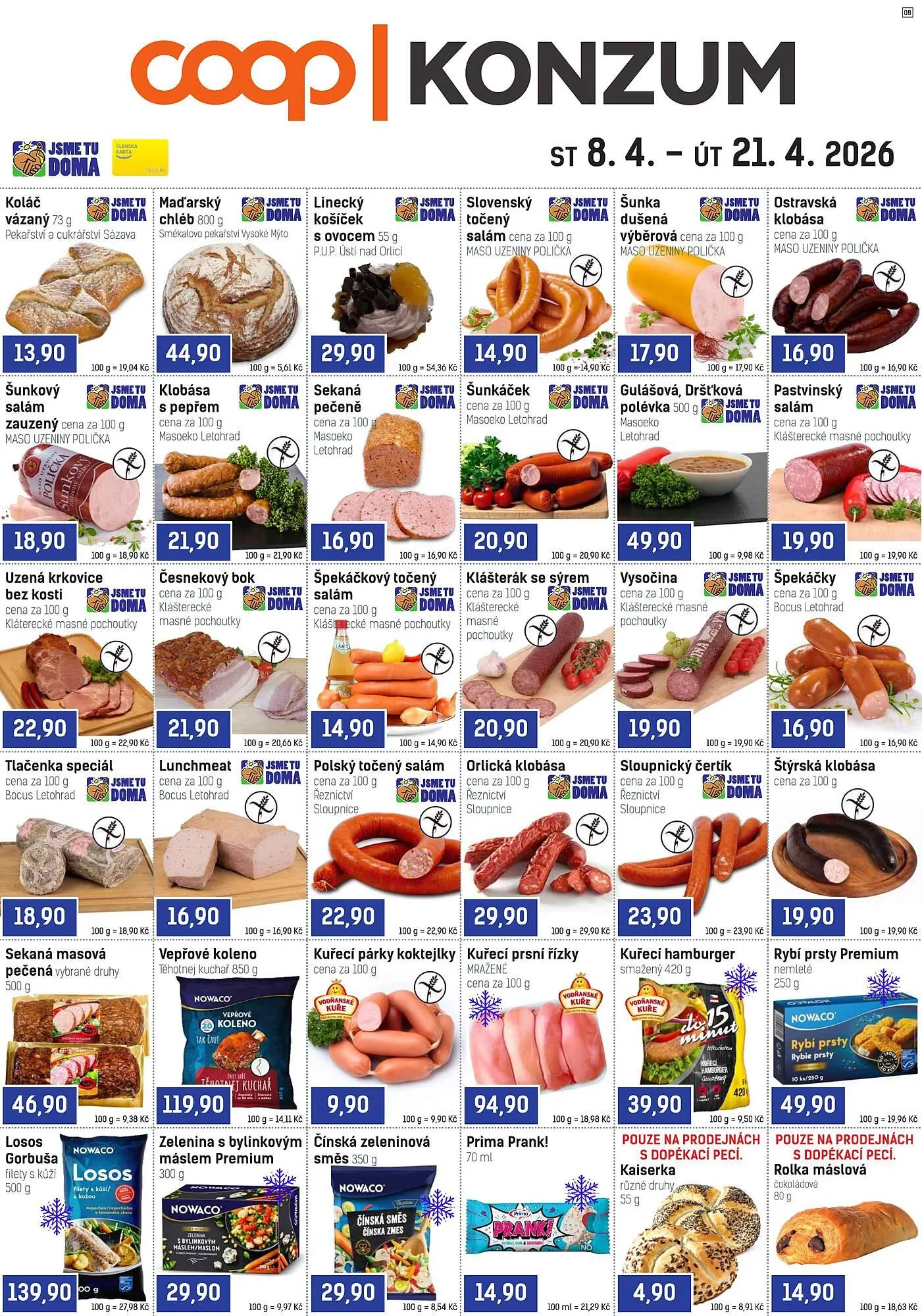 Konzum leták - 8. dubna 21. dubna 2026 - Page 1