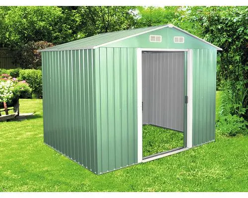 Plechový zahradní domek Stanley III 226 x 291 cm zelený