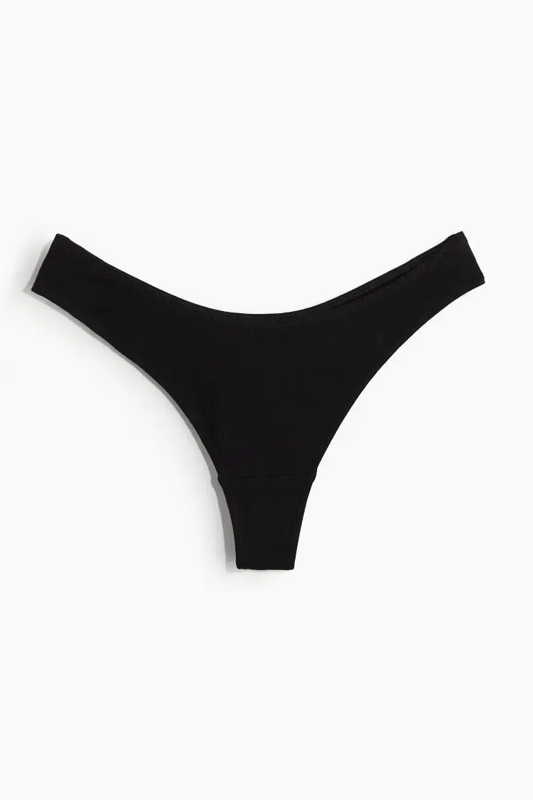 Bavlněné kalhotky thong 10 kusů