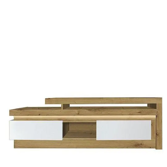 Rimini II new televizní stolek, ořech salev/bílá lesk