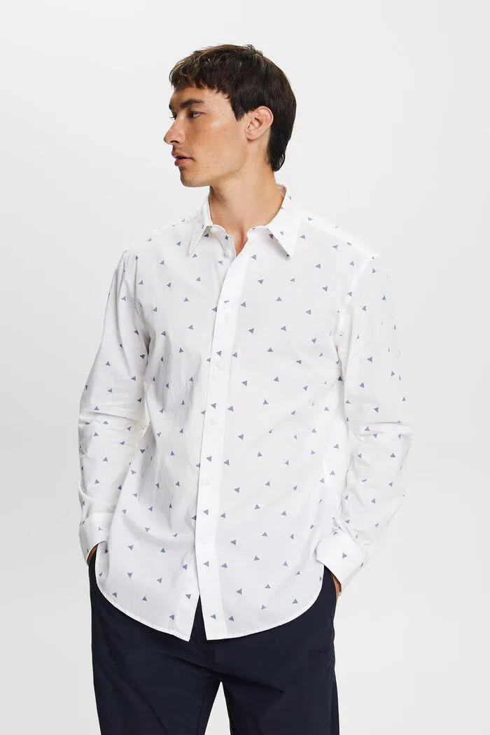 Camisa estampada, 100% algodón