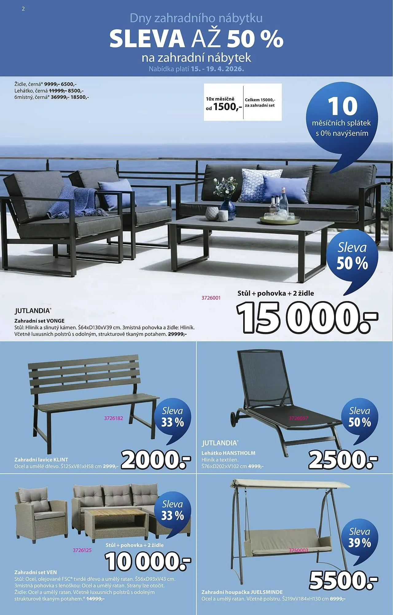 JYSK leták - 15. dubna 26. května 2026 - Page 2