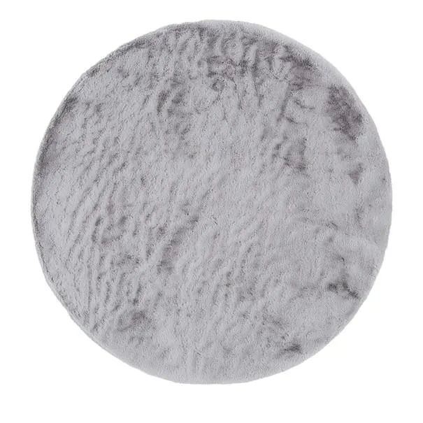 Koberec BUNNY průměr 160 cm, stříbrná