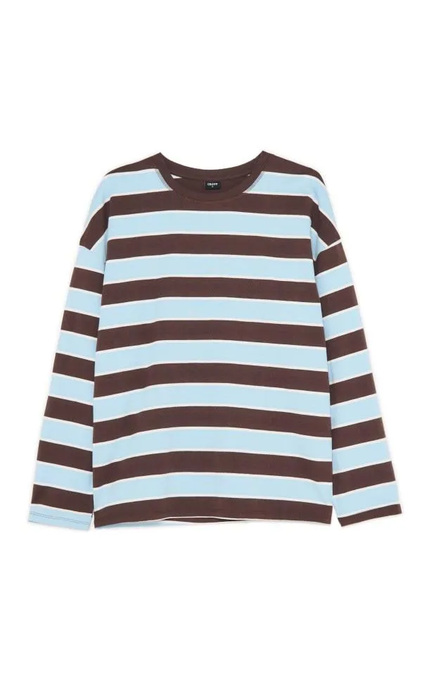 Pruhované tričko s dlouhými rukávy