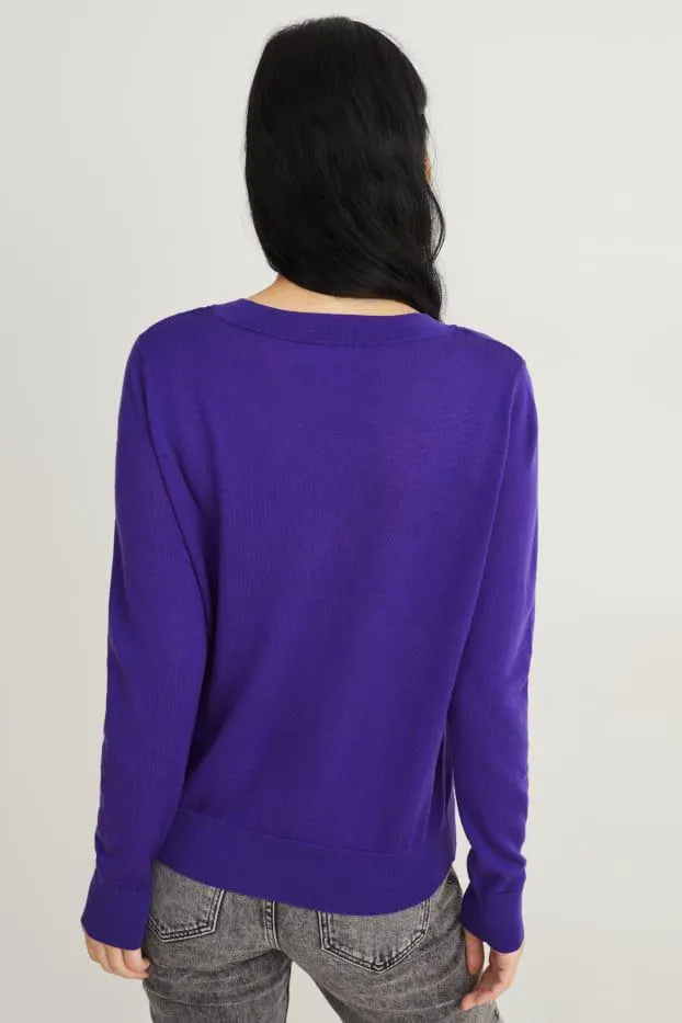 Vlněný svetr basic