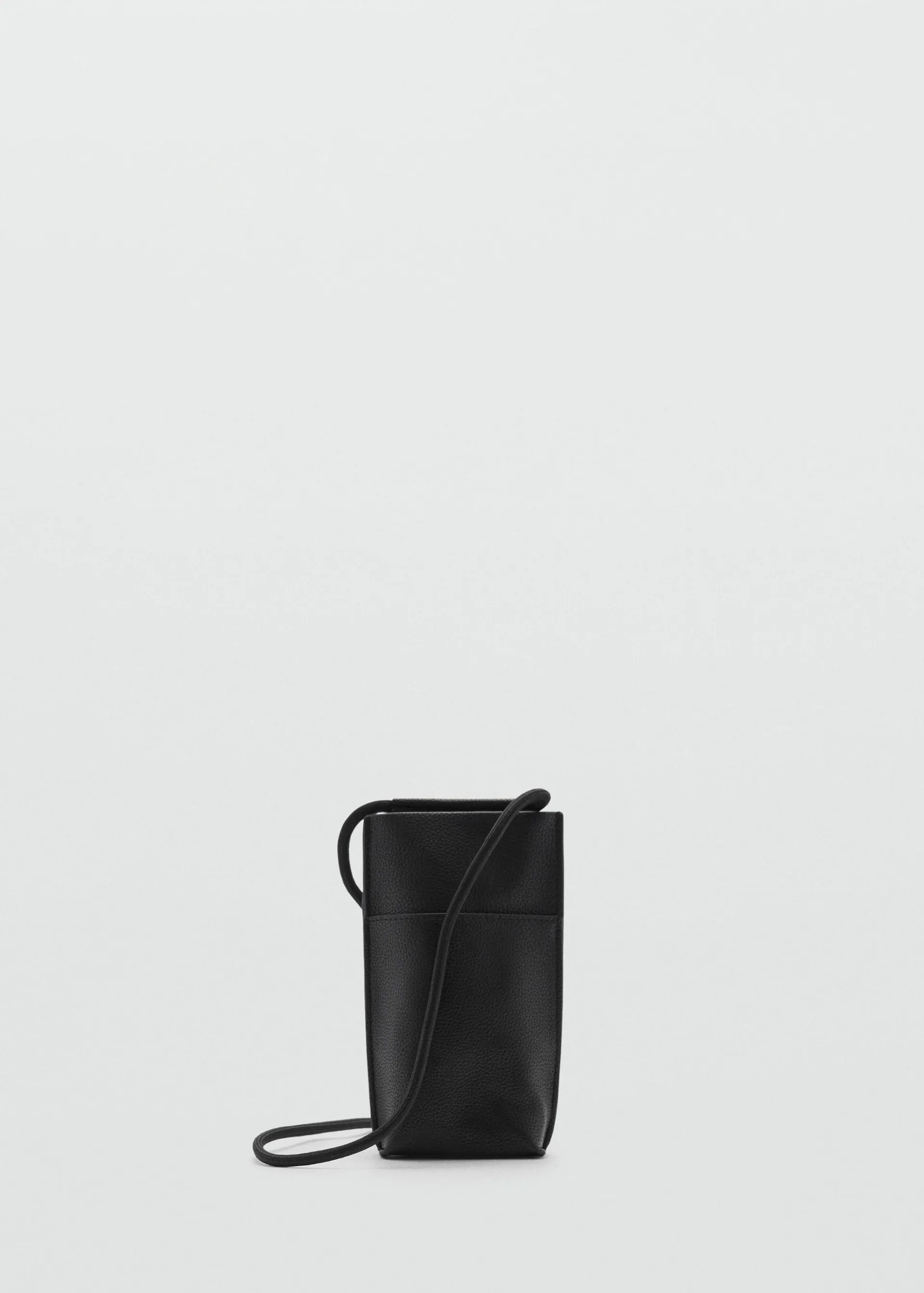 Mini kabelka přes rameno s koženým efektem a oblázkovou strukturou