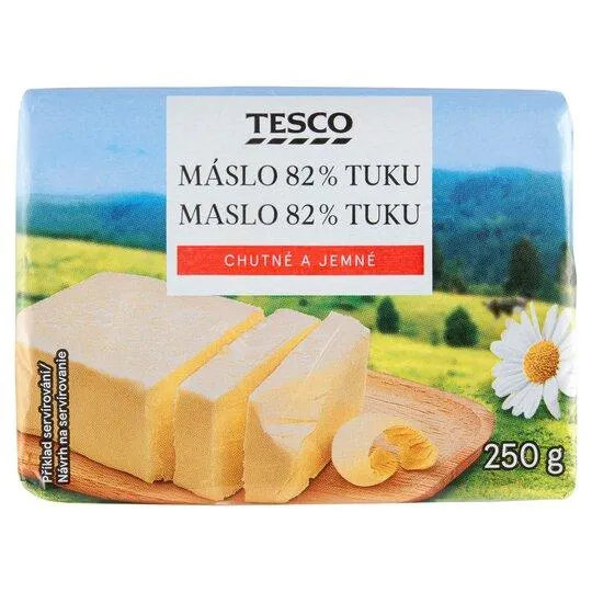 Tesco Maslo 82% tuku 250 g