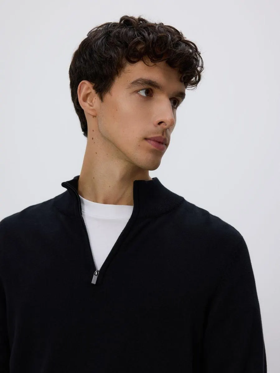 Svetr se stojáčkem na zip