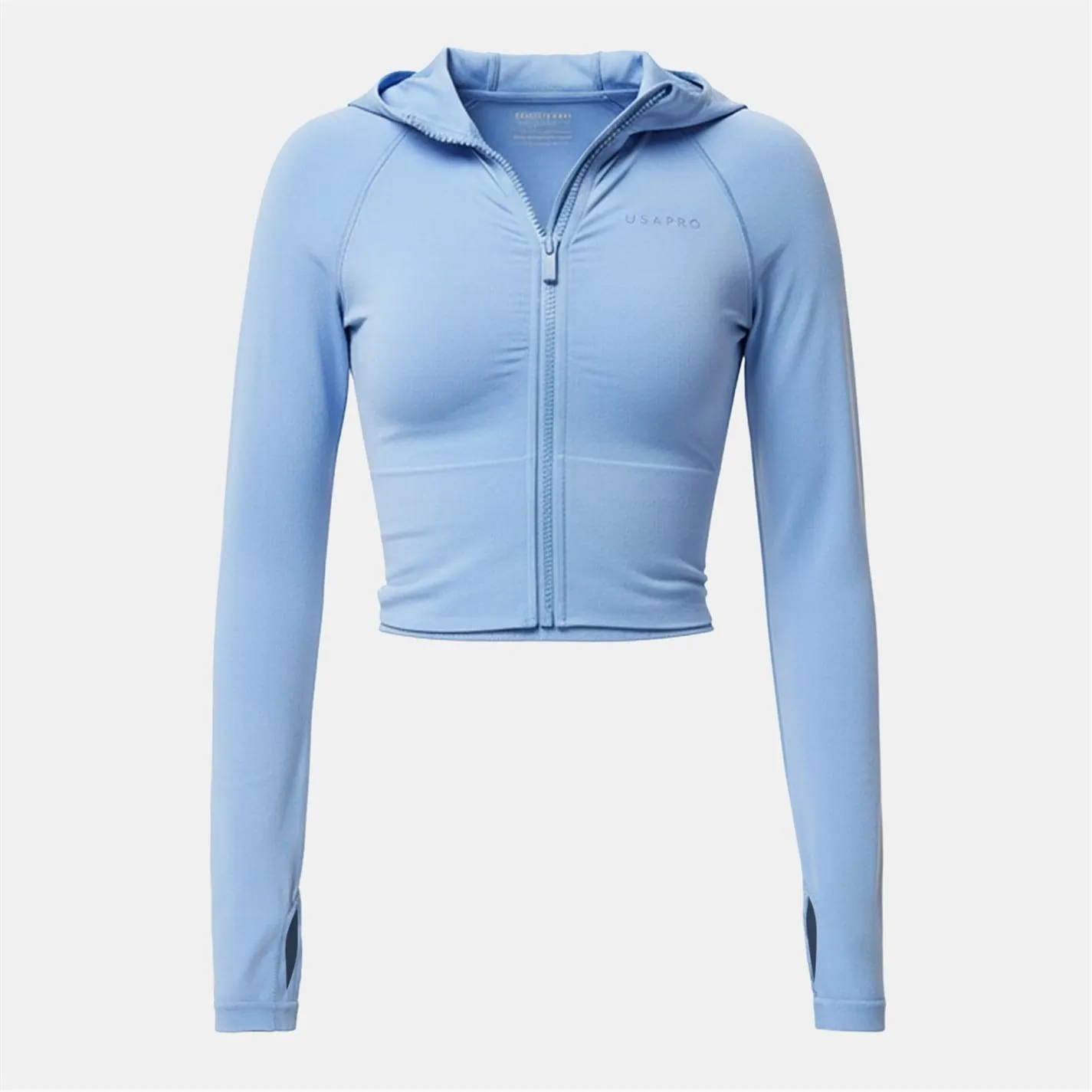 Women's Seamless Definition Cropped Long Sleeve Performance Training Jacket