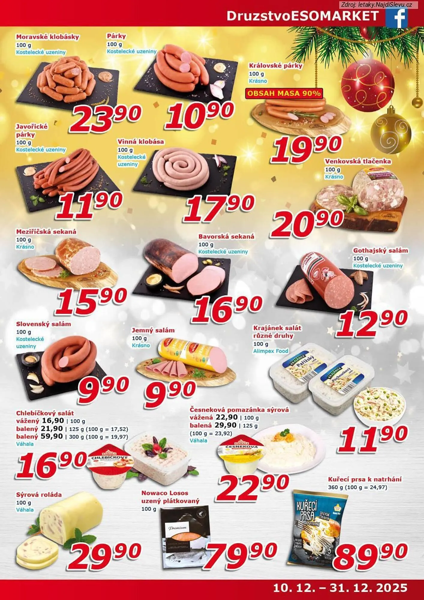 ESO MARKET leták - 10. prosince 31. prosince 2025 - Page 3