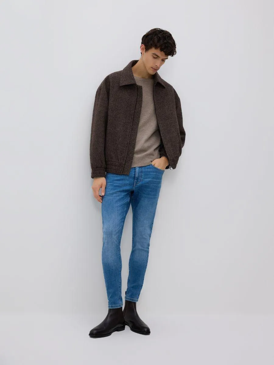 Džíny skinny se sepraným efektem