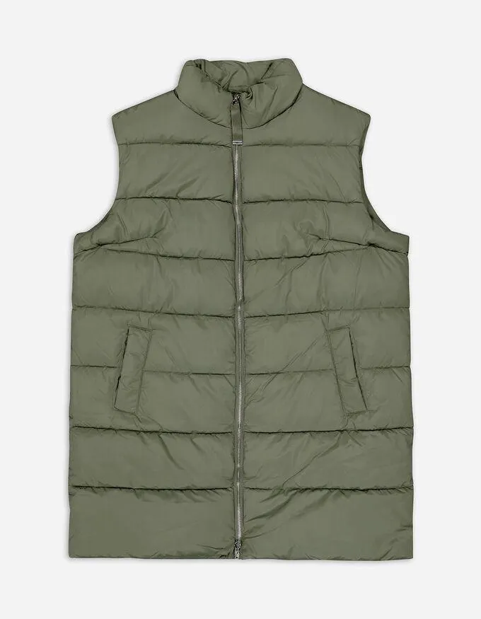 Prošívaná vesta - Vodoodpudivé - tmave zelena