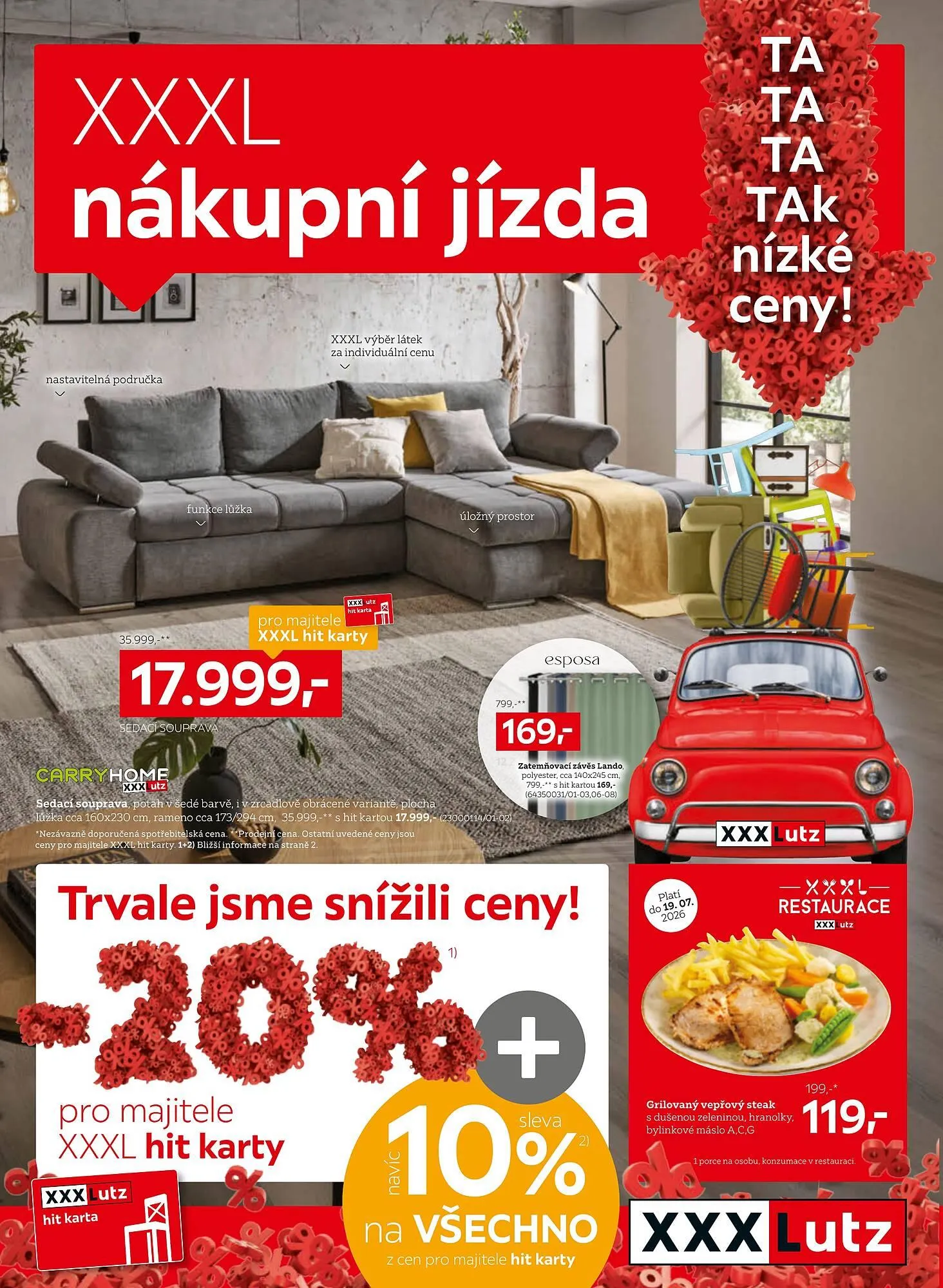 XXXLutz leták - 6. července 19. července 2026 - Page 1
