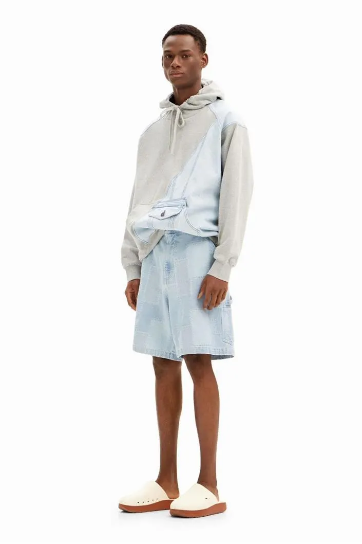 mikina Desigual Rafael gris vigore medio