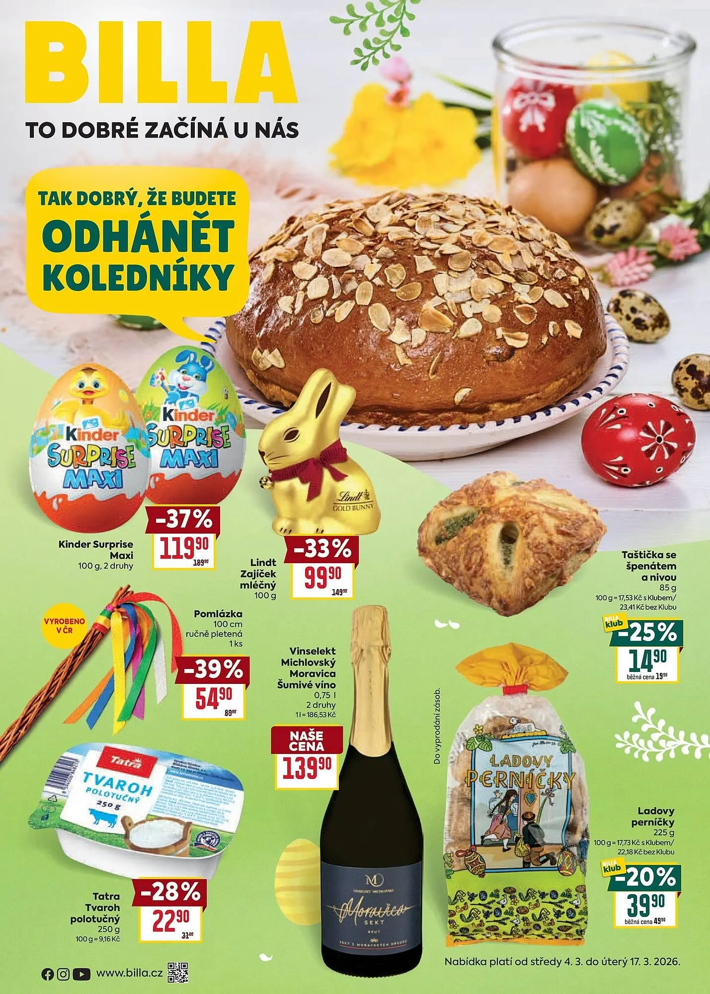 Billa leták - 4. března 17. března 2026 - Page 1