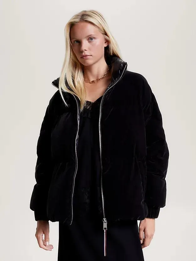 TH Modern Velvet Puffer Jacket