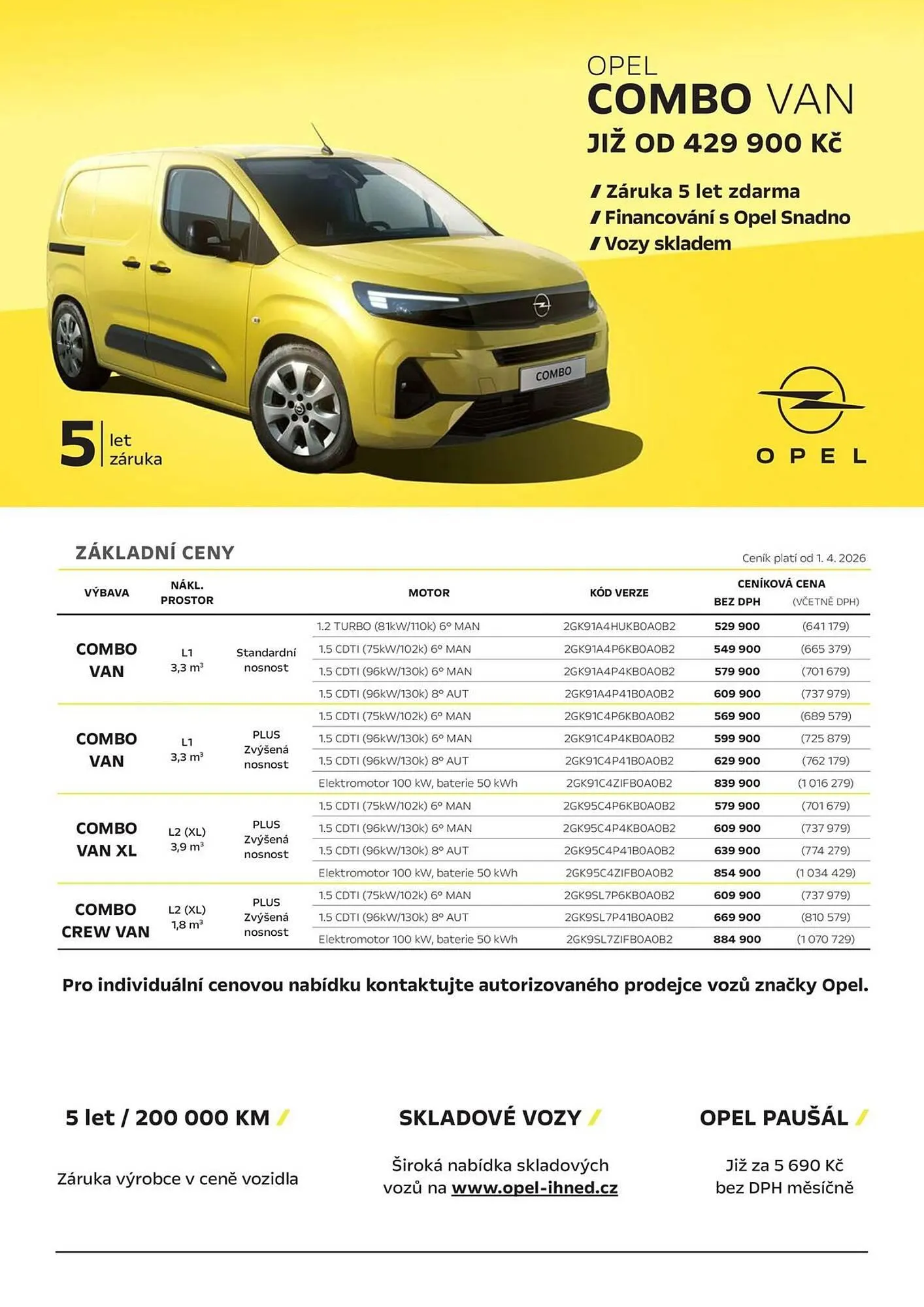 Opel leták - 3. dubna 30. června 2026 - Page 1