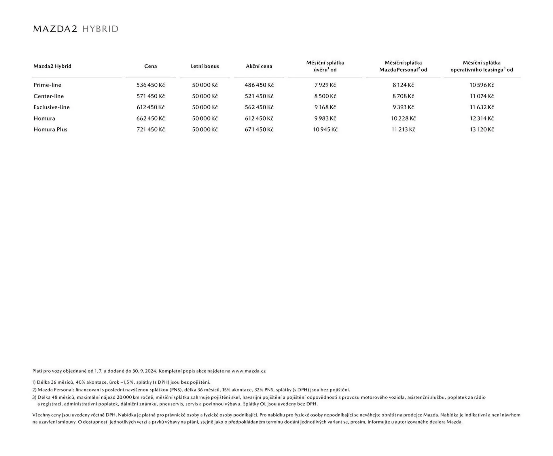 Mazda 2 hybrid leták - 12. října 31. ledna 2025 - Page 3