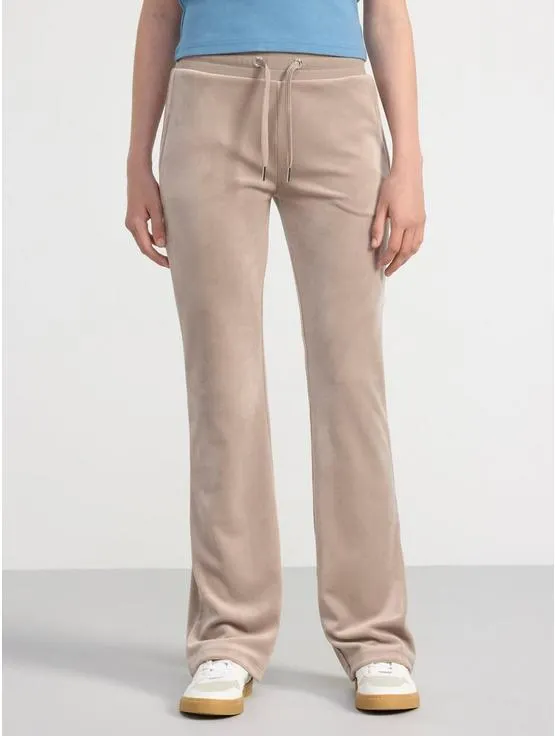 Zvonové velurové kalhoty