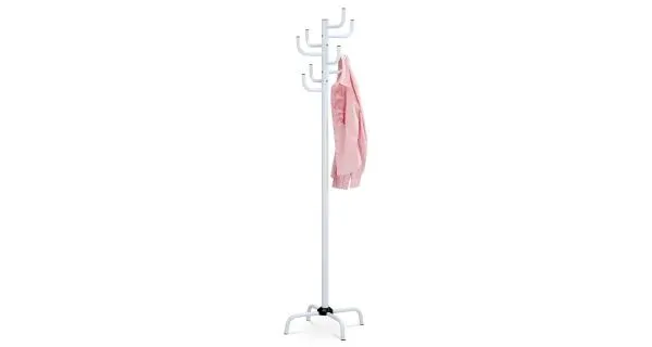 Věšák RONNIE, v. 182 cm, vysoký lesk bílý