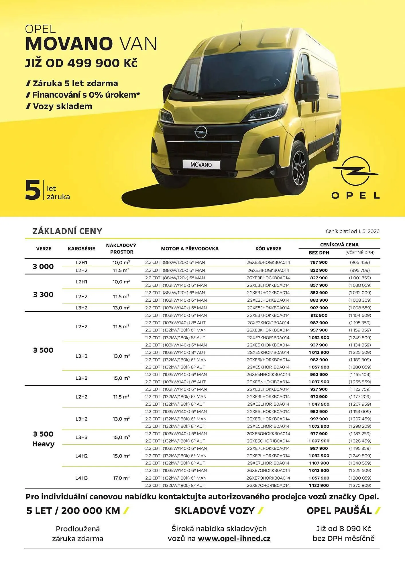 Opel leták - 1. května 31. srpna 2026 - Page 1