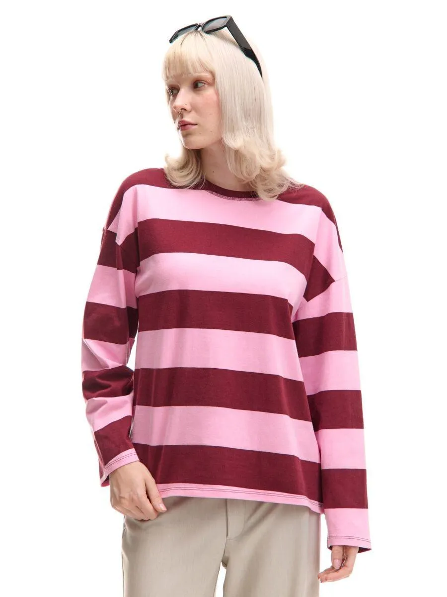 Pruhované tričko s dlouhými rukávy