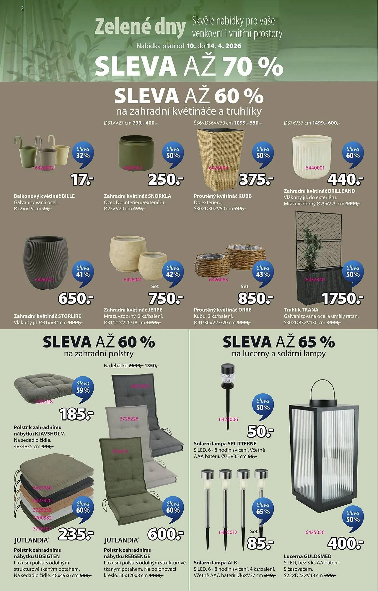 JYSK leták - 10. dubna 14. dubna 2026 - Page 2
