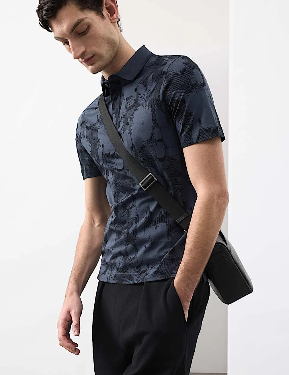 Polokošile s květinovým potiskem, z čisté bavlny