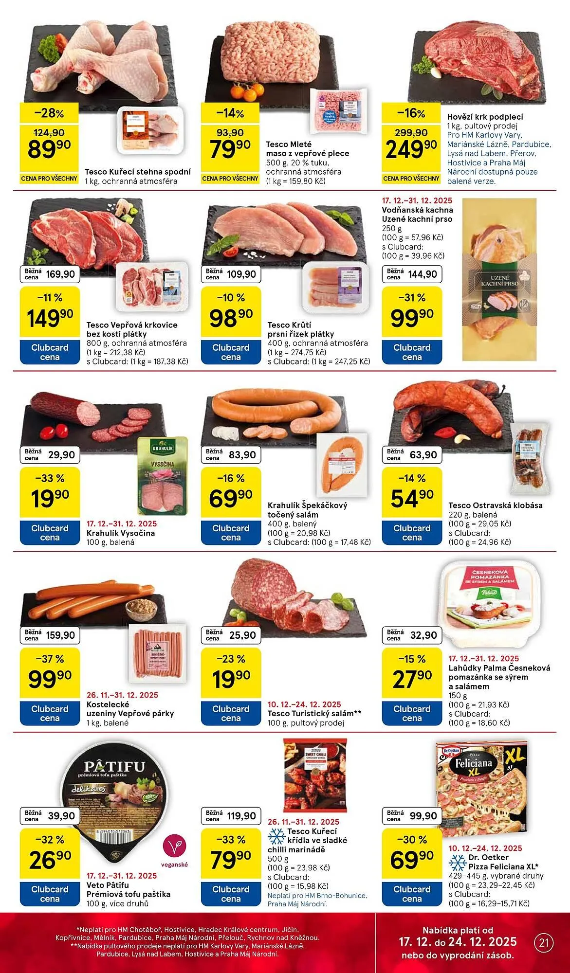 Tesco leták - 17. prosince 24. prosince 2025 - Page 21