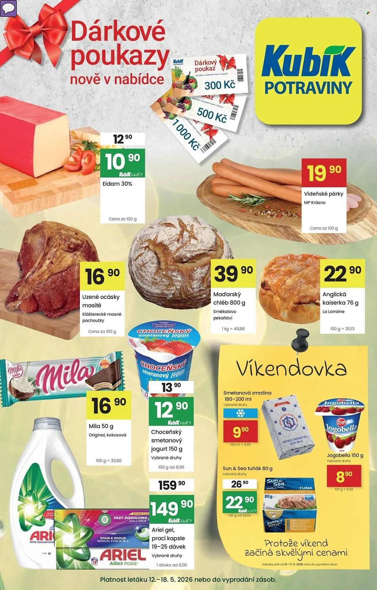 Kubík potraviny leták - 12. května 18. května 2026 - Page 1