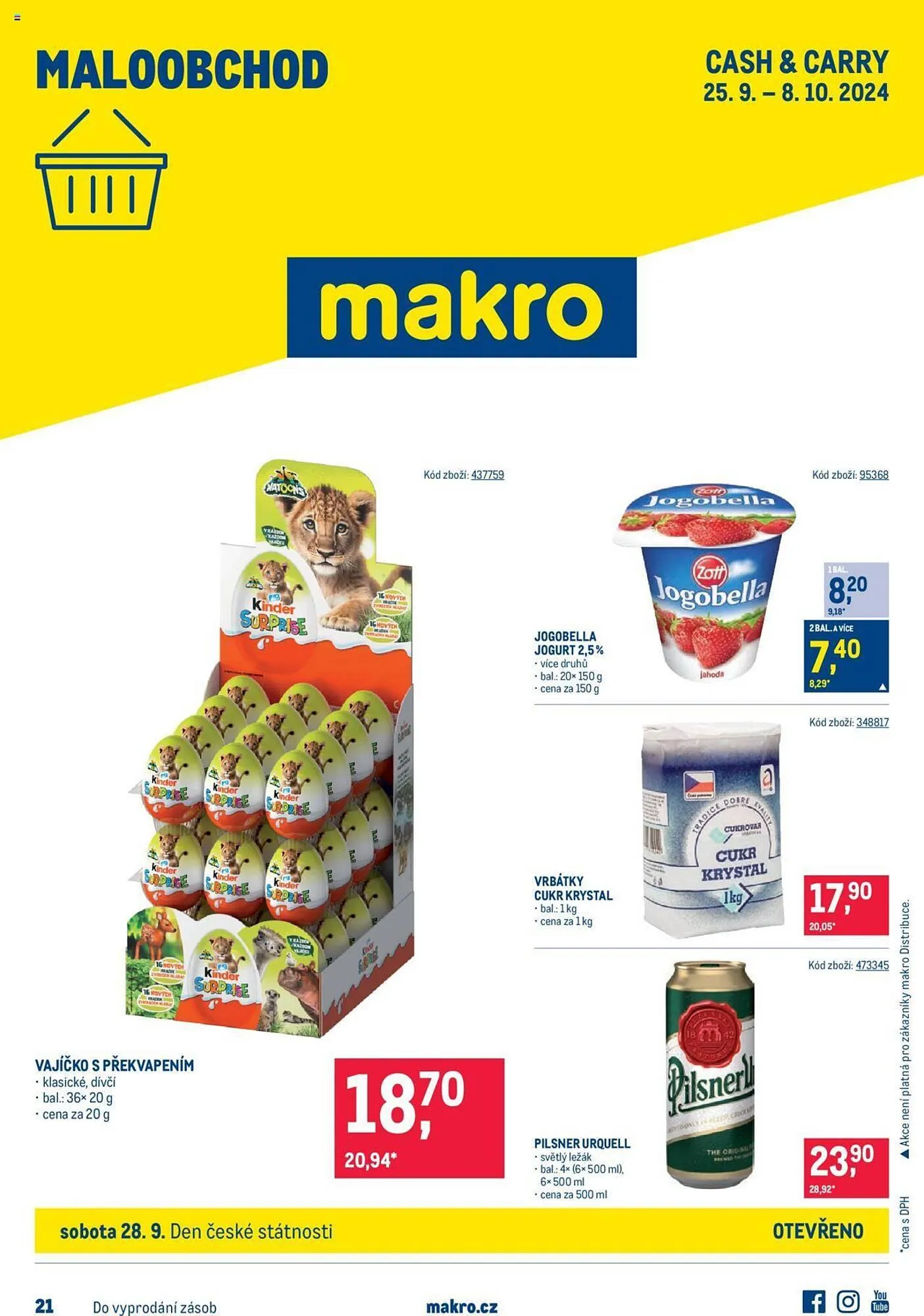 Makro leták - 25. září 8. října 2024 - Page 1