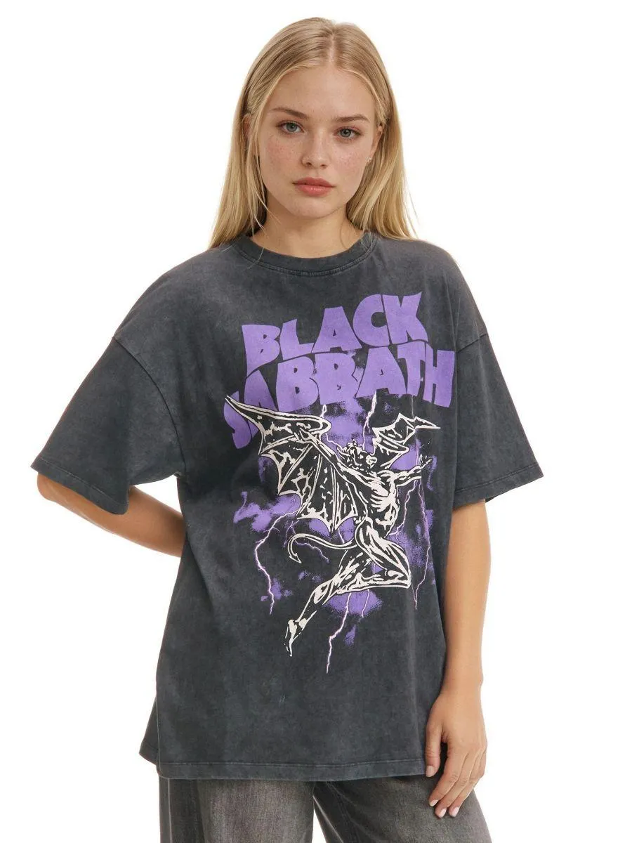 Černé tričko s potiskem Black Sabbath