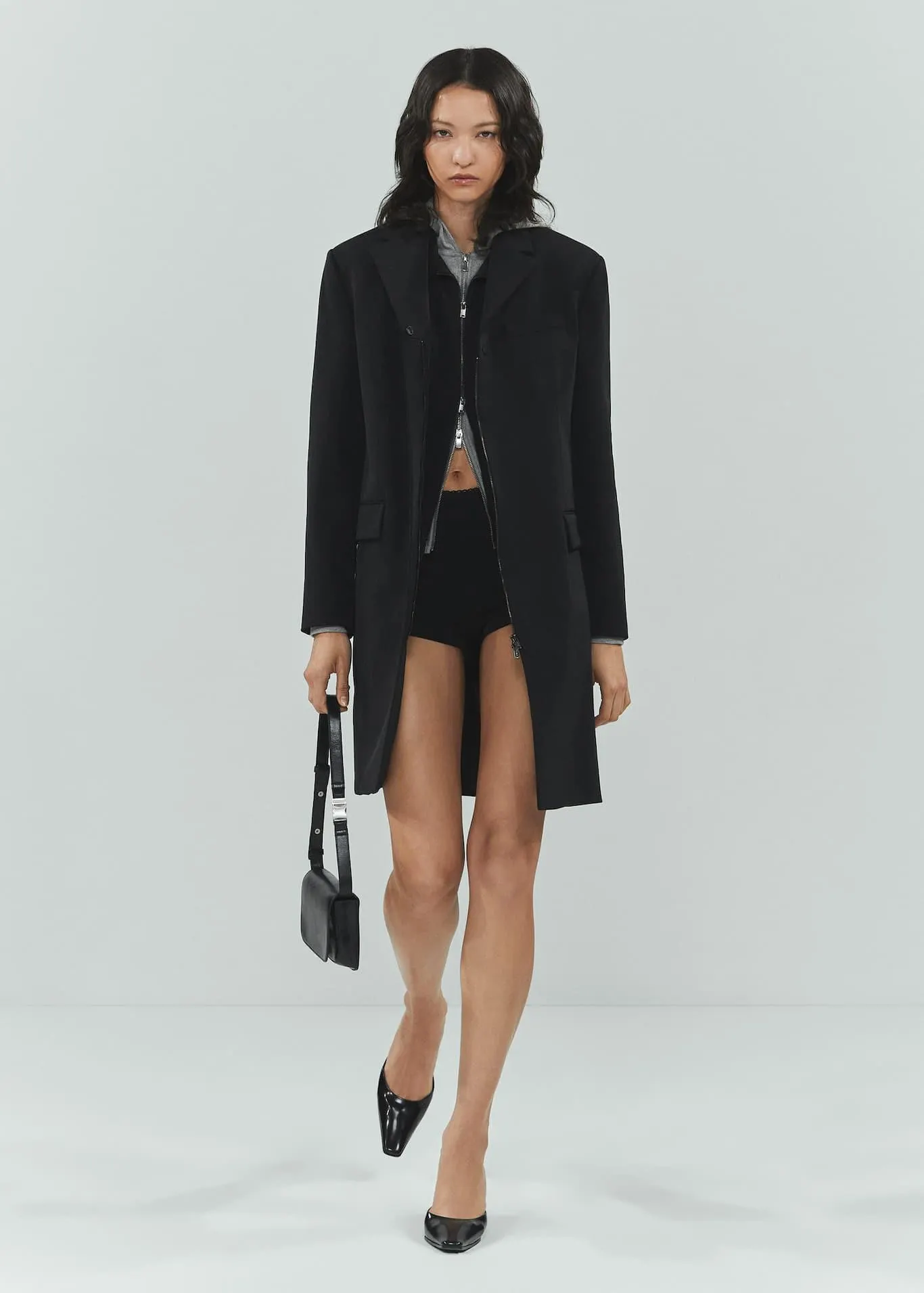 Παλτό ίσιο φερμουάρ