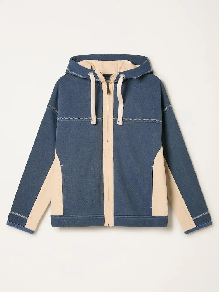 Mikina na zip s kapucí FatFace