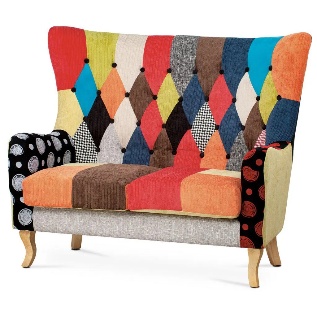 Pohovka dvoumístná patchwork AK-100 PW2