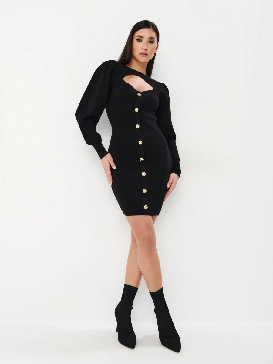 Rochie mini cu despicătură