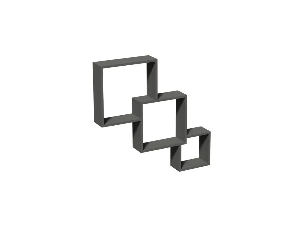 Polička samonosná FIS VELANO - šedá